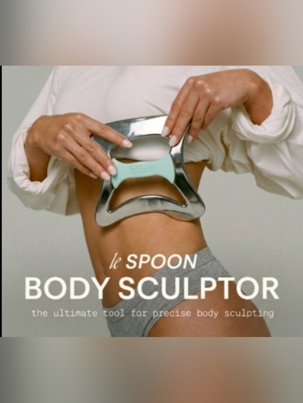 Bliss Body Sculptor Tool - Cold Steel Gua Sha Sculpting Tool - NEW & SEALED